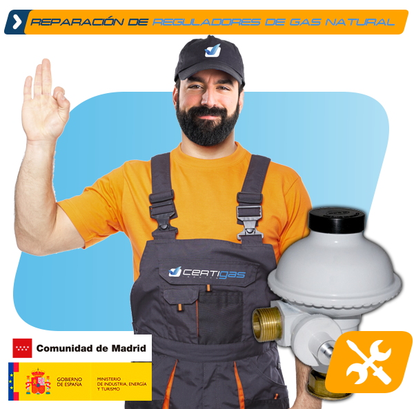 reparación regulador de gas natural en Madrid