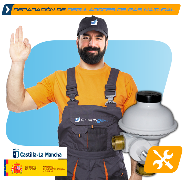 reparación regulador de gas natural en Toledo