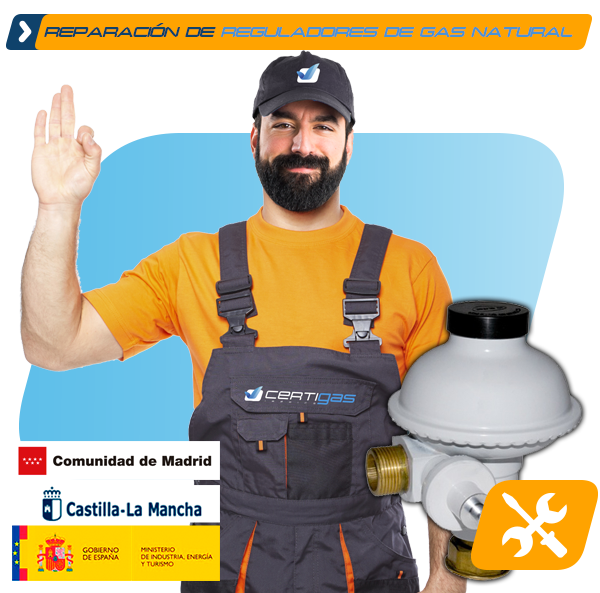 reparación regulador de gas natural