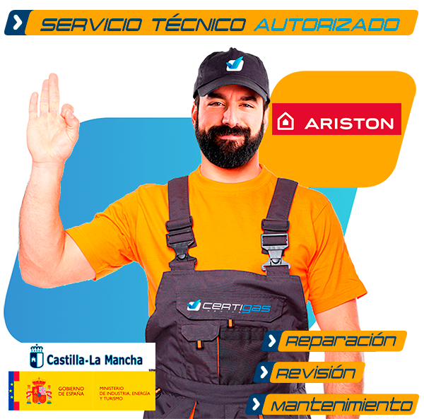 Servicio técnico calderas Ariston en Toledo