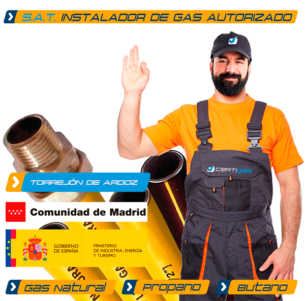 instalador de gas en Torrejón de Ardoz