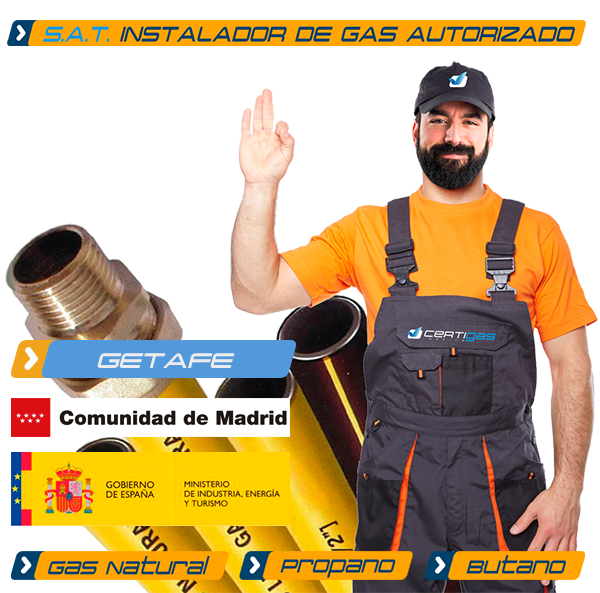 Instalador autorizado de Gas Natural en Getafe