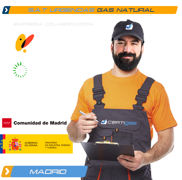 Urgencias de Gas Natural en Madrid