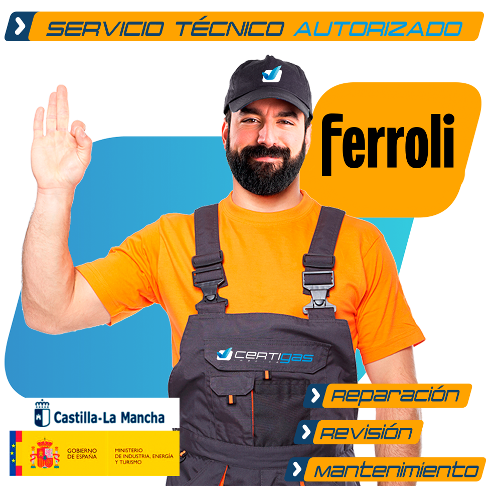 Servicio técnico calderas Ferroli en toledo